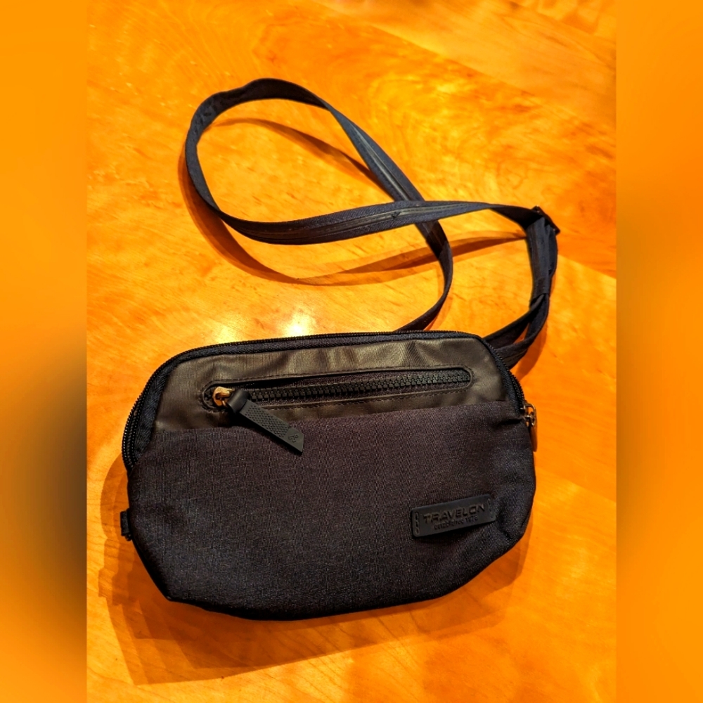 Travelon mini crossbody bag, blue